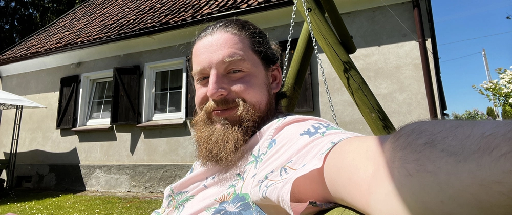 Me relaxing at Mazury, Poland