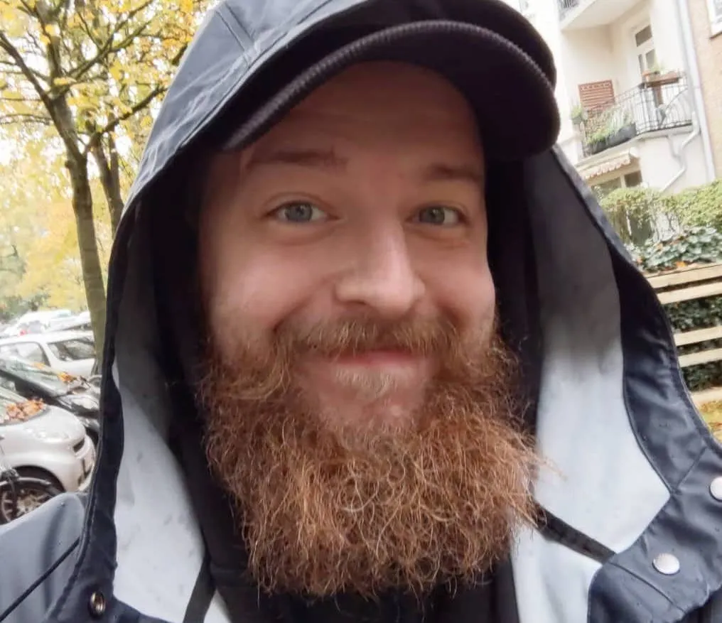 Me and the rain in Hamburg